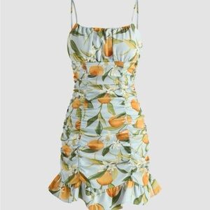 Cider • NWT Harvest Fruits Corset Cami Dress ptp 14”-17”